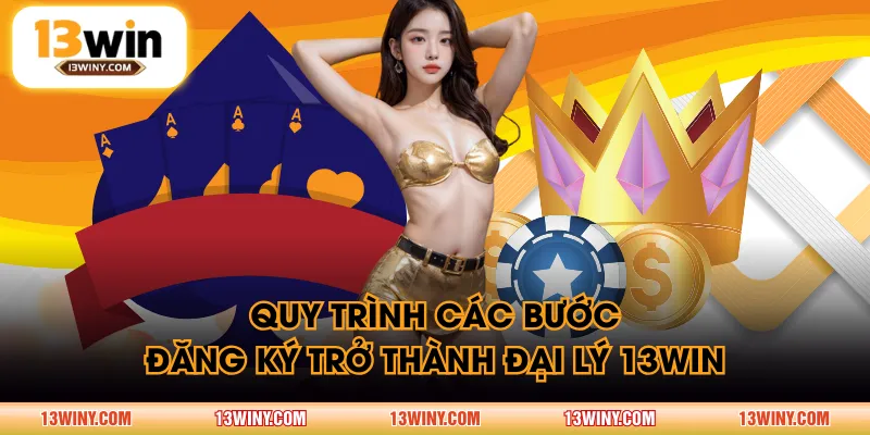 Quy trình các bước đăng ký trở thành đại lý 13WIN